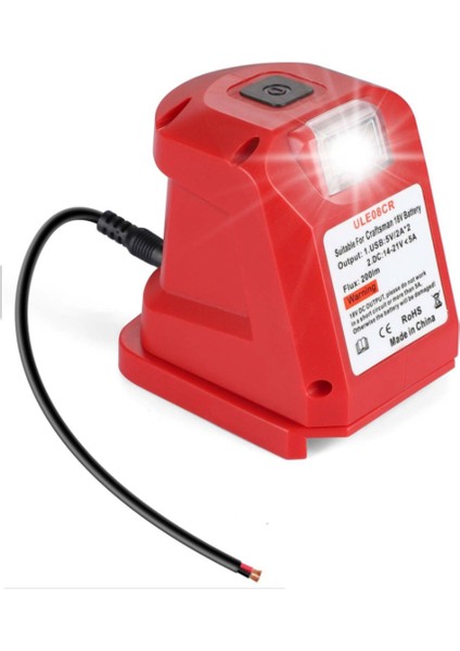 ULE08CR Adaptör Zanaatkarlar Için LED Lamba Adaptörü 19.2V Lityum (Yurt Dışından)