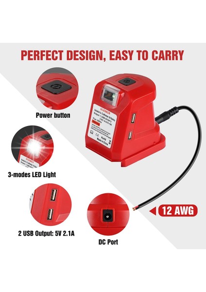 ULE08CR Adaptör Zanaatkarlar Için LED Lamba Adaptörü 19.2V Lityum (Yurt Dışından) fiyatları