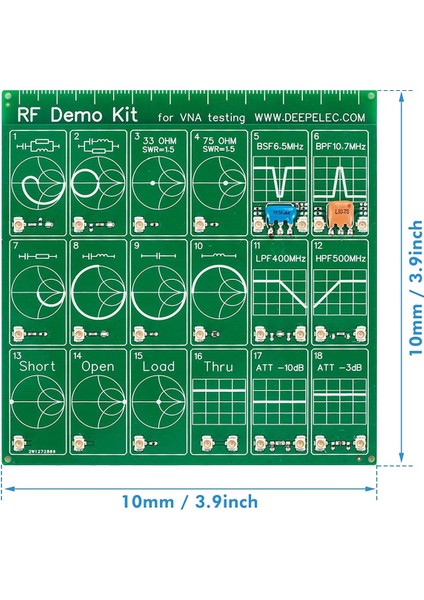 Nanovna-F Vektör Ağı 10KHZ-1.5GHZ Hf Vhf Uhf Anten Analizörü (Yurt Dışından)