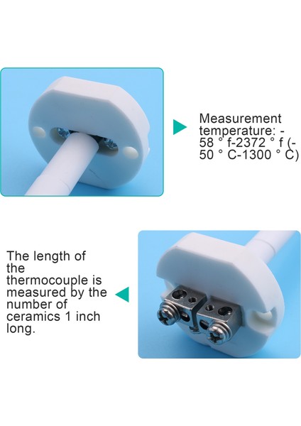 Seramik Fırın Fırını Için Yüksek Sıcaklık K Tipi Termokupl Sensörü (Yurt Dışından)
