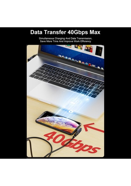 Usb-C Erkek - Usb-C Dişi Adaptör, Geniş Uyumluluk (Bükme) (Yurt Dışından)