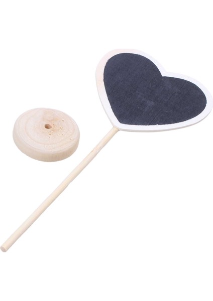 Taşınabilir Kalp Yazı Tahtası Kara Tahta Ahşap Mesaj Panosu, 9'lu Set (Yurt Dışından) indirimleri