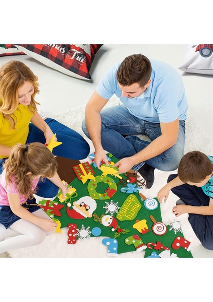 Yeni Yürümeye Başlayan Çocuklar Için Keçe Noel Ağacı, Noel Süsleri (Yurt Dışından) indirimleri