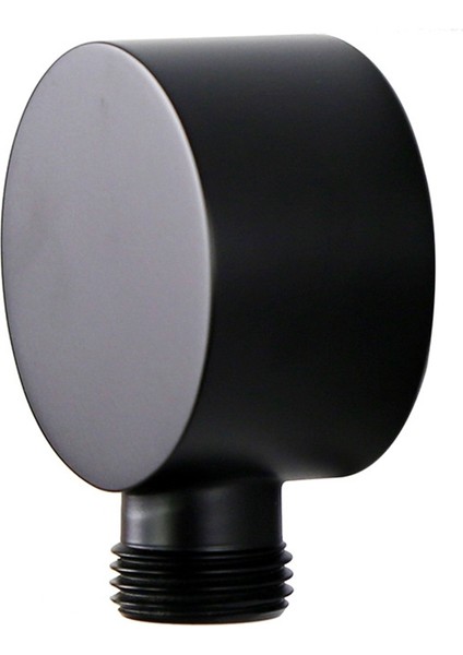 Duvar Dirseği,pirinç Yuvarlak Duvara Montaj Duş Hortumu Konektörü-Siyah (Yurt Dışından)