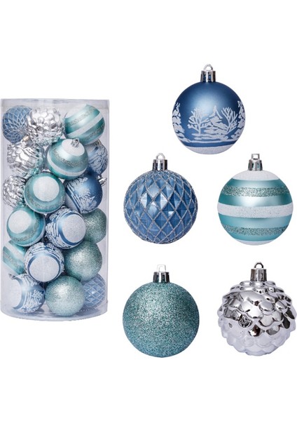 Noel Topu Kutu Seti Mevcut Tatil Noel Ağacı Süslemeleri (Yurt Dışından)