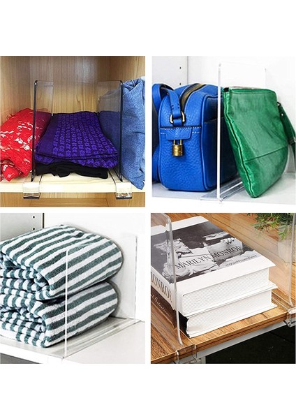 Yatak Odası Şeffaf Bölme, Ofis Raf Düzenlemesi (4'lü Paket) (Yurt Dışından) indirimleri