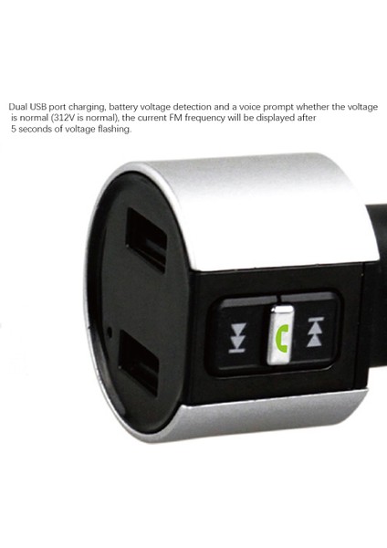C26S Araç Şarj Cihazı Mp3 Bluetooth Oynatıcı Çift USB Bluetooth Araç Şarj Cihazı (Yurt Dışından) indirimleri