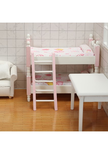 1/12 Dollhouse Minyatür Ahşap Ranza Bebek Evi Dekorasyon Için B (Yurt Dışından) fırsatları