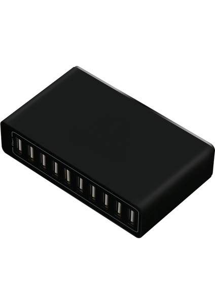 USB Şarj Cihazı Hızlı Şarjlı 10 Bağlantı Noktalı USB Şarj Istasyonu-Ab Fişi (Yurt Dışından)