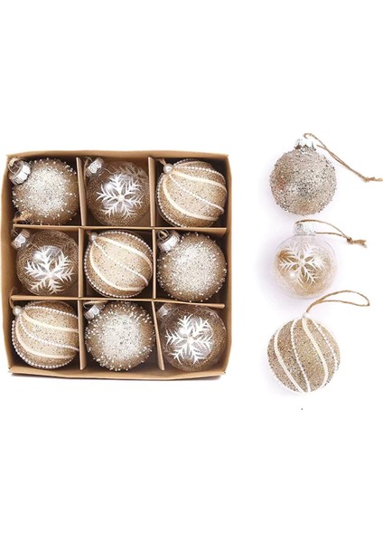 El Yapımı Dantel Noel Topu,4 (Yurt Dışından)