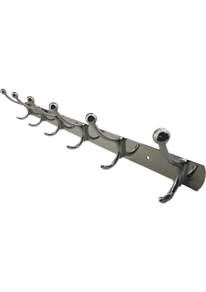 Duvar Kapı Banyo Yatak Odasına Monte Askı 6 Kanca Şapka Havlu Kanca Rafı (Yurt Dışından)