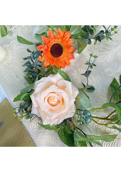 Düğün Ev Dekorasyonu Için 2 Adet Yapay Çiçek Garland (Yurt Dışından)