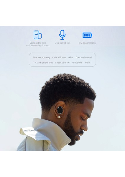 iPhone x Samsung Için TWS18 Gerçek Kablosuz Bluetooth Kulaklık (Yurt Dışından)