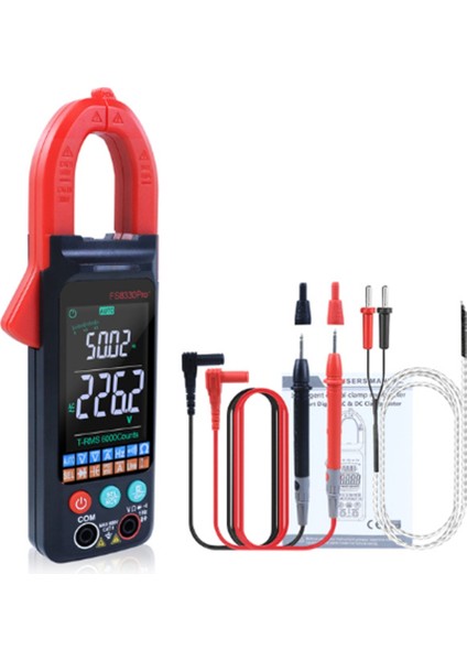 Dc/ac Akım Dijital Pens Ampermetre FS8330PRO Plus Kırmızı (Yurt Dışından)