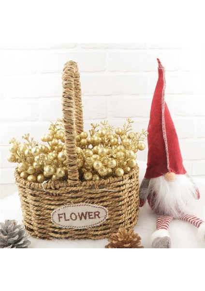 Yapay Meyve Sapları, 7,5 Inç Noel Parıltılı Meyveler (Altın) (Yurt Dışından) modelleri