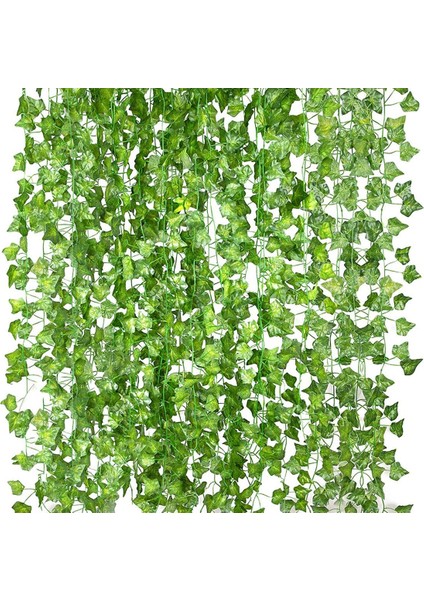 Ofis, Mutfak, Bahçe Için 12'li Yapay Sarmaşık Garland Paketi (2,1m) (Yurt Dışından)