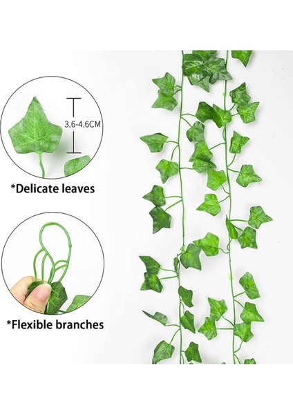 Ofis, Mutfak, Bahçe Için 12'li Yapay Sarmaşık Garland Paketi (2,1m) (Yurt Dışından) fiyatları