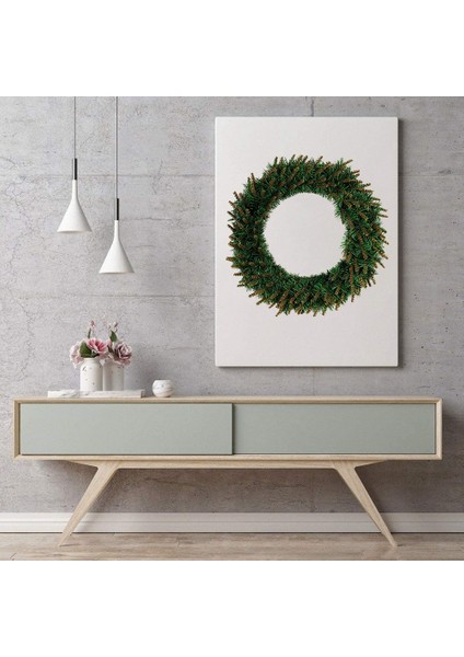 Ev Dekorasyonu Için Noel Yapay Çam Çelengi Sarı Kafa Çelengi (Yurt Dışından)