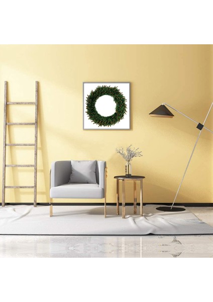 Ev Dekorasyonu Için Noel Yapay Çam Çelengi Sarı Kafa Çelengi (Yurt Dışından)
