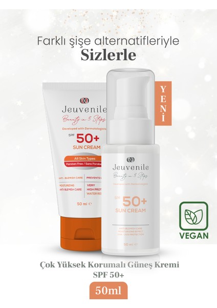 Spf 50+ Leke Karşıtı Yüksek Koruma Güneş Bakım Kremi 50 ml - Spf 50+ Sunscreen 50 ml