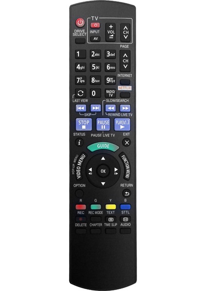 N2QAYB001043 Panasonic Blu-Ray Oynatıcı Için Uzaktan Kumanda DMR-PWT550 (Yurt Dışından)
