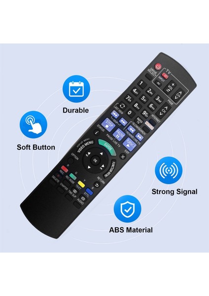 N2QAYB001043 Panasonic Blu-Ray Oynatıcı Için Uzaktan Kumanda DMR-PWT550 (Yurt Dışından)