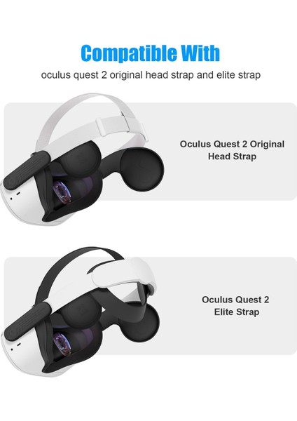 Oculus Quest 2 Vr Kulaklık Için Silikon Kulaklık -Kırmızı (Yurt Dışından)