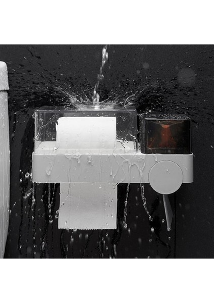 Banyo Tuvalet Kağıdı Tutucu Doku Kutusu Çöp Torbası Saklama Kutusu Gri (Yurt Dışından) fırsatları