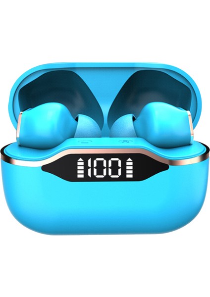 Tws Kablosuz Kulaklık Bluetooth 5.0 Mikrofonlu Kulaklık Mavi (Yurt Dışından)