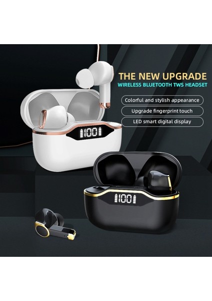 Tws Kablosuz Kulaklık Bluetooth 5.0 Mikrofonlu Kulaklık Mavi (Yurt Dışından)
