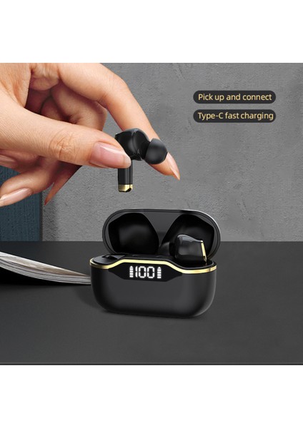 Tws Kablosuz Kulaklık Bluetooth 5.0 Mikrofonlu Kulaklık Mavi (Yurt Dışından)