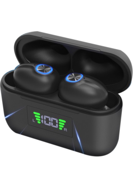 Bluetooth Kulaklık Kablosuz Spor Kulaklık Güç Göstergesi Gürültü (Yurt Dışından)