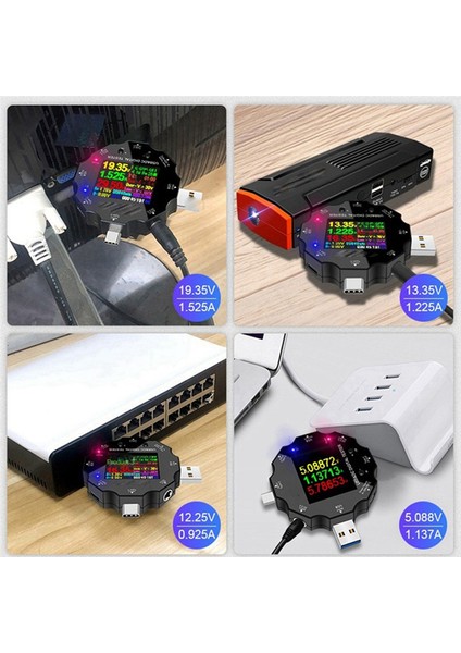 Wifi Tuya Hızlı Şarj USB Gerilim Ampermetre Tip-C Pd Şarj Cihazı Dijital (Yurt Dışından) modelleri