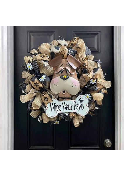 Çiftlik Evi Çelengi - Asılabilir Kumaş Köpek Kafası Tasarım Kapı Çelengi (Yurt Dışından) indirimleri