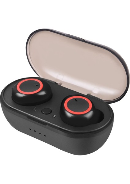 Tws Bluetooth Kulaklık Stereo Ses Kulaklık Kablosuz Kulaklıklar -Kırmızı (Yurt Dışından)
