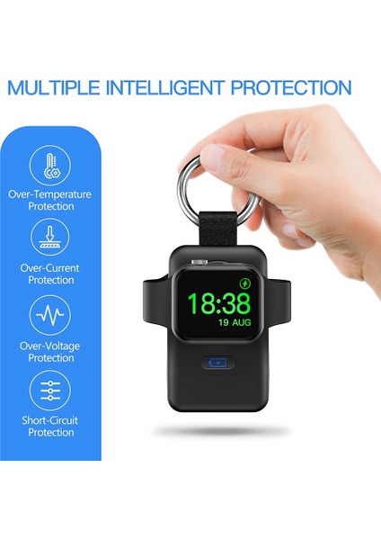 Iwatch 7 Anahtarlık Için Taşınabilir Kablosuz Şarj Cihazı USB C 1400MAH Güç (Yurt Dışından) fiyatları