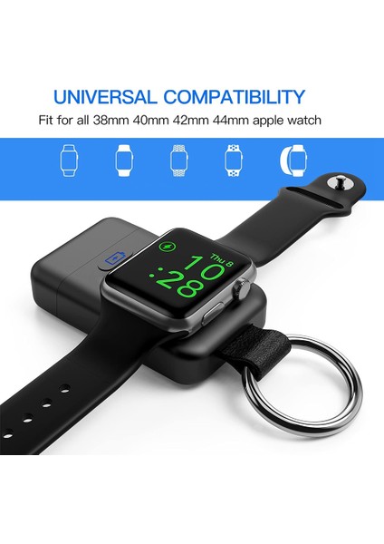 Iwatch 7 Anahtarlık Için Taşınabilir Kablosuz Şarj Cihazı USB C 1400MAH Güç (Yurt Dışından) indirimleri