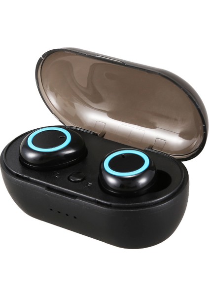 W12 Bluetooth Kulaklık, Tws Bluetooth 5.0 Mini Siyah(Mavi Daire) (Yurt Dışından)