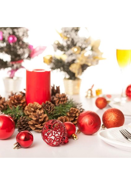 6pcs Noel Ağacı Dekorasyon Topu, Içi Boş Top, Altın (Yurt Dışından) fiyatları