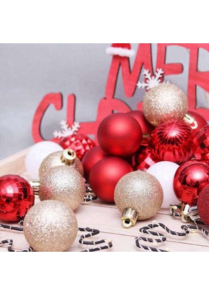 6pcs Noel Ağacı Dekorasyon Topu, Içi Boş Top, Altın (Yurt Dışından) indirimleri