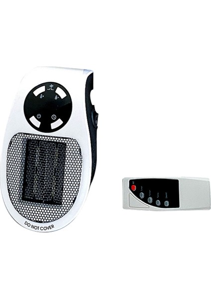 500W Uzay Isıtıcı, Duvar Prizi Elektrikli Uzay Isıtıcı Ayarlanabilir Termostatlı ve Zamanlayıcılı Kompakt Ofis Ev Ingiltere Fişi Için (Yurt Dışından)