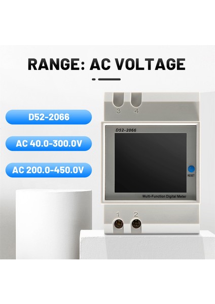 Din Raylı Ac Monitör 6ın1 40-300V 100A Gerilim Akım Güç Faktörü (Yurt Dışından) fırsatları