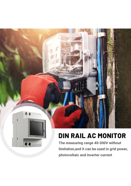 Din Raylı Ac Monitör 6ın1 40-300V 100A Gerilim Akım Güç Faktörü (Yurt Dışından) indirimleri