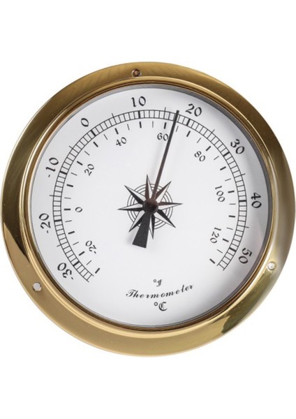 Termometre, Duvara Monte Edilen Test Cihazı Bakır Kabuk Denizcilik (Yurt Dışından)