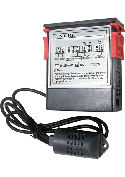 Dijital Termostat Higrostat Sıcaklık Nem Kontrol Cihazı 12V (Yurt Dışından)