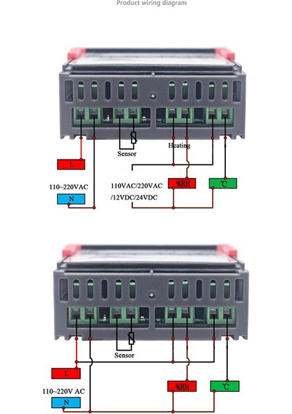 Dijital Termostat Higrostat Sıcaklık Nem Kontrol Cihazı 12V (Yurt Dışından) fiyatları