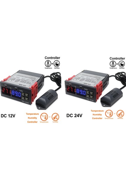 Dijital Termostat Higrostat Sıcaklık Nem Kontrol Cihazı 12V (Yurt Dışından) fırsatları