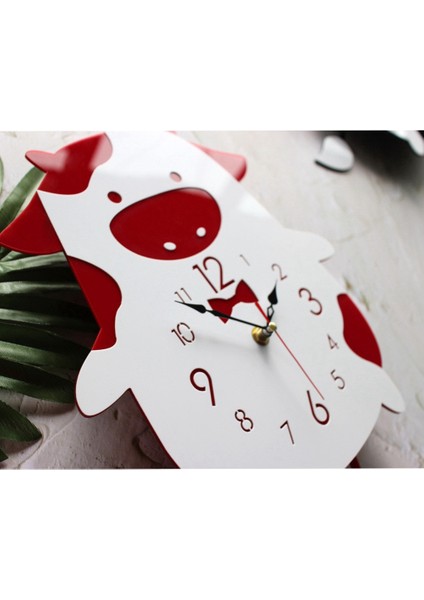 Çocuklar Için Duvar Saati Sessiz Hayvan Modelleme Dekorasyon Kırmızı (Yurt Dışından) fırsatları