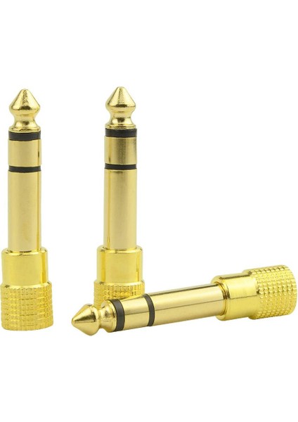Adet Kulaklık Kafası Konektör Fişi 6,35 mm Erkek - 3,5 mm Dişi (Yurt Dışından) modelleri