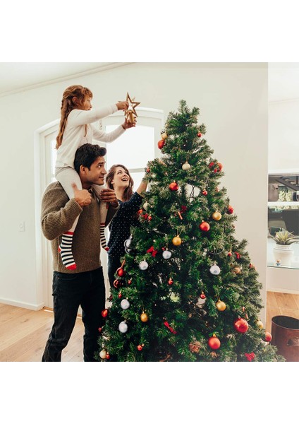 Noel Ağacı Top Partisi Büyük Plastik Dıy Asılı Dekor Seti (Kırmızı) (Yurt Dışından) fırsatları